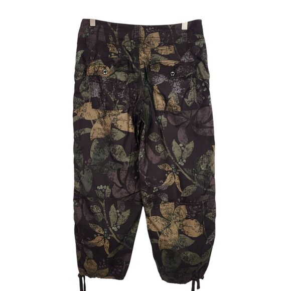 ANTHROPOLOGIE Pants Womens 26 Green Moss Ripley Utility Cropped Cargo Pants - Picture 3 of 10